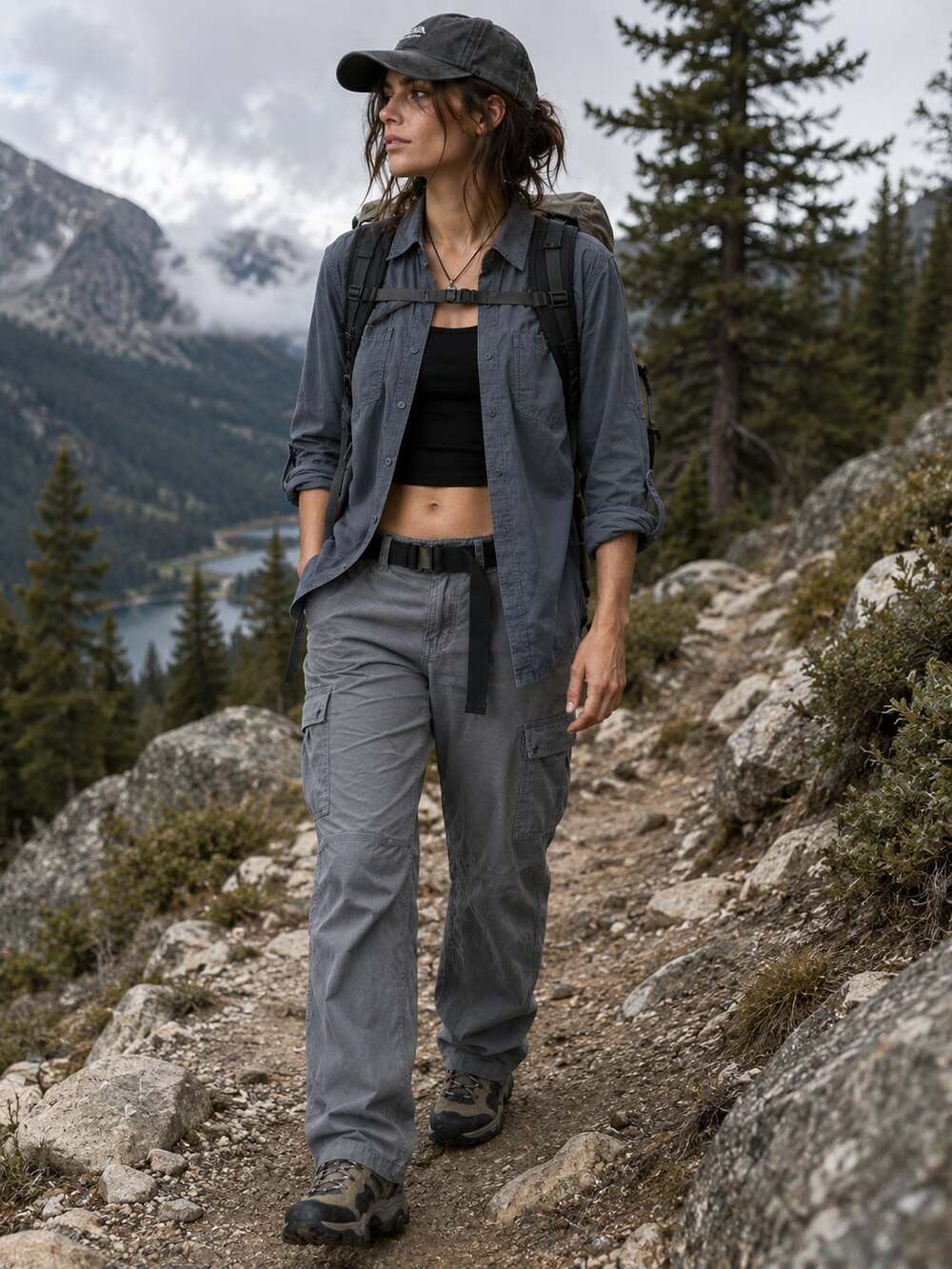 KÜHL Women’s Gray Hiking Pants Size 8 Reg Gorpcore Outdoor Utility Trail Pants